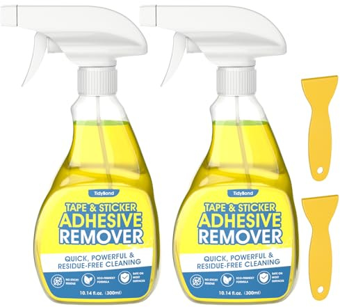 Adhesive Remover Spray, Sticker & Glue Cleaner with Scraper 2 Pack