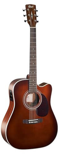 Cort 6 String Acoustic-Electric Guitar, Right Handed, Brown (MR500E BR)