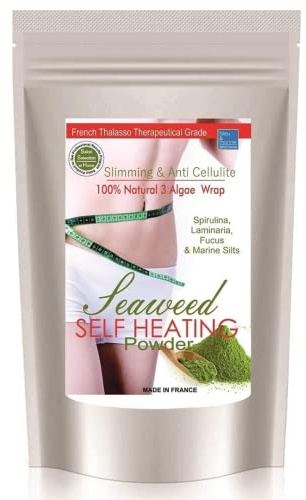 Impacco Termico Riducente -Alghe polvere ● Maschera Corpo (perdita di peso, ridurre la cellulite), Gambe, Bagno ● Trattamento Riducente Impacco alle 3 Alghe ● made in France 500 g