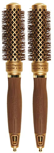 2er Olivia Garden Ceramic + Ion Nano Thermic Round Thermal 24