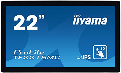 iiyama ProLite TF2215MC-B2 - LED monitor - 22 (21.5 viewable) - open frame - touchscreen - 1920 x 1080 Full HD (1080p) @ 60 Hz - IPS - 350 cd/m² - 1000:1-14 ms - HDMI, VGA, DisplayPort - black