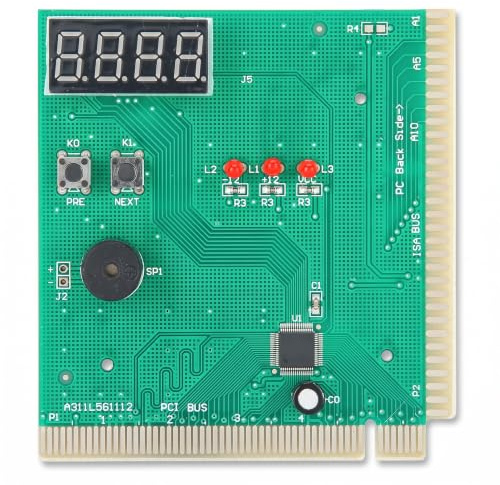 Tarjeta de diagnóstico de Placa Base de PC Topiky, analizador de PC de Tarjeta de 4 dígitos Analizador de diagnóstico de computadora Placa Madre Post para PCI e ISA
