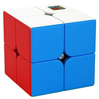 Oostifun MoYu MoFang JiaoShi Meilong 2x2 Cube Würfeln Cubing Classroom Klassenzimmer Reibungslos schnelles Twsit-Puzzle Rätsel Würfel Geschwindigkeits-Würfel-Puzzle (2x2 Stickerless)
