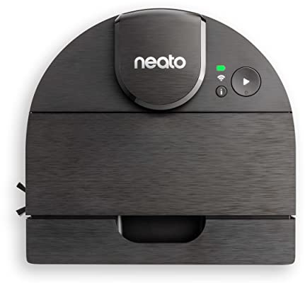 Neato Robotics D9 - Intelligenter Saugroboter - Lasernavigation - 200 Minuten Laufzeit - 700ml Staubbehälter - für Hartböden, Tierhaare und Teppiche, Schwarz