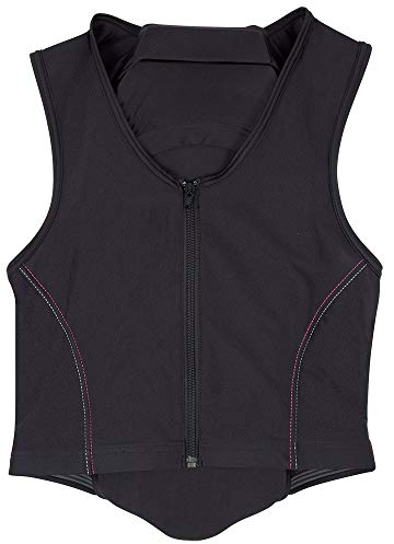 PFIFF 102842 Rückenprotektor 'Schutzengel' für Kinder, schwarz-pink M