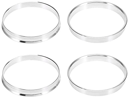 X AUTOHAUX 4pcs Bague de Centrage OD 72.6mm à ID 70.3mm Jante Aluminium Alliage Voiture Anneaux Centrés sur Moyeu