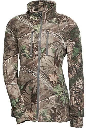 Wald & Forst Damen Fleecejacke Realtree® Camo M