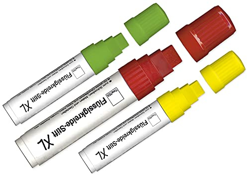 TimeTEX Flüssigkreide-Stift XL - rot - für Tafeln und alle glatten Oberflächen - TimeTEX 62422