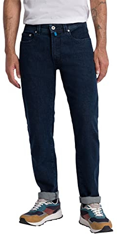 Pierre Cardin Lyon Tapered Jeans, Blue Stonewash, 34W x 30L para Hombre