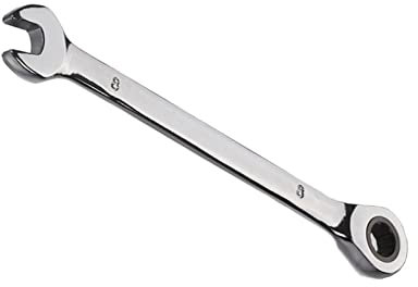 Llave de trinquete de 8 mm, llave de trinquete de combinación de extremo abierto de acero al cromo vanadio endurecido métrico