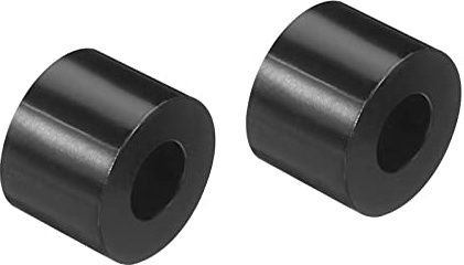 PATIKIL Redonda Espaciadora Arandela, 200 Paquete Nylon 3.2mm ID x 7mm OD x 5mm L para M3 Tornillos Bloque 3D Impresora TV Pared Montaje Eléctrica Toma, Negro
