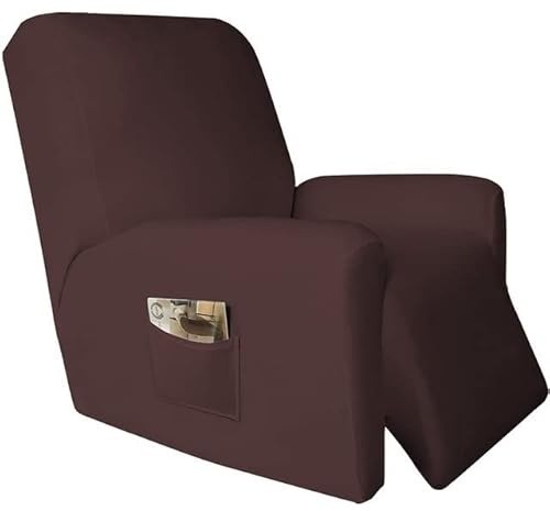 Yekuhe Relaxsessel Bezug Stretch Couchbezug 4-Teilig Elastischer Antirutsch Husse Relaxsessel Stretchhusse Weich Stoff Fernsehsessel Bezug Sesselbezug Relaxsessel (Color : #9)
