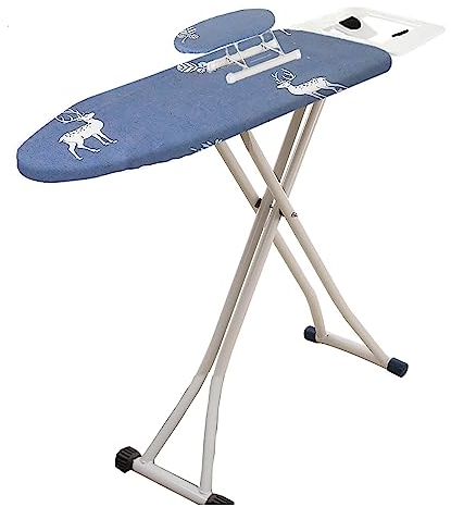 ASSE Stiro,Tavolo da Stiro Pieghevole,Metallo/Copriasse in Cotone,ASSE da Stiro,Salvaspazio,Portatile,per Viaggio,Compatta,Dimensione Piano da Stiro 90X31Cm,ASSE da Stiro con Piedini Antiscivolo (col