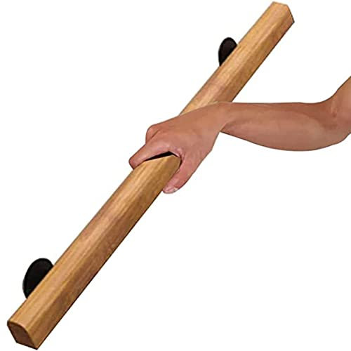 LQSYBHD Pasamanos para Escaleras Barandillas de Madera Maciza,Pasillo Interior Villa Loft Antideslizante Barandilla de Montaje En Pared para Niños Mayores,Kit Completo(Size:50cm/1.6 ft)