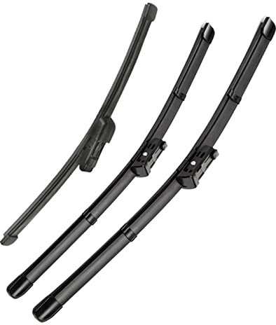 VIDOJI Front Heckscheibe Scheibenwischer Set Für VW Für Polo 6R Fließheck 2009 2010 2011 2012 2013 2014 2015 2016 2017 Wischer 24+16+11