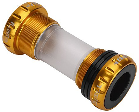 VGEBY Rodamientos de Bielas Integrativos de Rosca de Soporte Inferior de Rueda de Cadena de Bicicleta de Montaña (Gold)