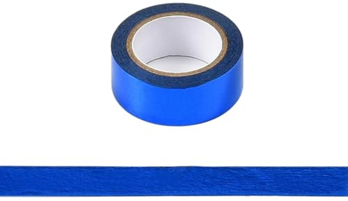 5 Rollen Washi Tape 9m x 15mm,Klebeband Set,Bänder Selbstklebend,Masking Tape,Dekoratives Klebeband zum Basteln,Hochzeit,Party Dekor,Handwerk,Geschenkdekor,Scrapbooking,Blumensträuße,Navy blau