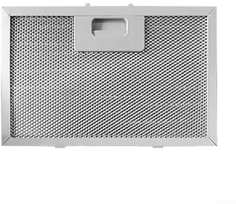 1 filtro de grasa de metal para campana extractora, 300 x 506 x 9 mm, filtro de ventilación de malla de aluminio de 5 capas, plateado, para la mayoría de marcas de campanas extractoras y rejillas de