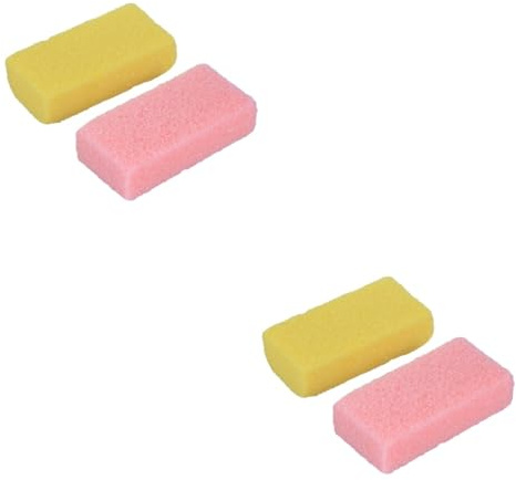 HAPINARY 4stücke Fußpflege Bimsstein Peeling-werkzeug Für Pediküre Entferner Für Abgestorbene Haut Und Hornhaut Natürlicher Stein Farblich Sortiert