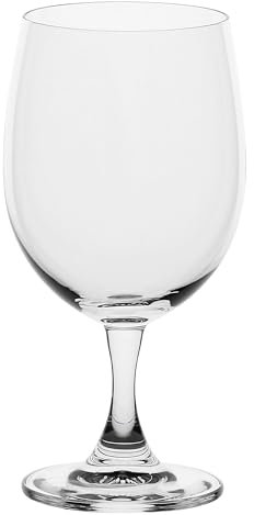 LA PORCELLANA BIANCA - Copa baja agua/vino de cristal, capacidad 425 ml, colección Novello