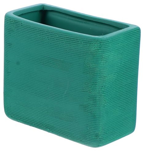 Yardwe Stilvoller Blumentopf Zur Wandmontage Geometrischer Pflanztopf Luftpflanzenhalter Grüne Keramik Bringt Frische in Ihr Zuhause