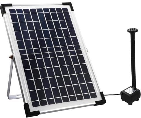 HANABASS Pompe à Eau Solaire pour Fontaine Extérieure Cascade Solaire Bassin De Jardin Ou Aménagement Paysager Facile à Utiliser