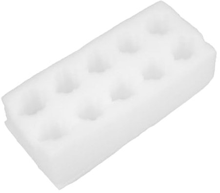 Ciieeo Contenitore e Massima Efficienza di Spazio in Epe Bianco 10 Scomparti per Uova Design ad Alta Capacità per Conservazione e Imballaggio