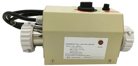 3KW Electric Water Heater Adjustable Thermostat for Swimming Pool SPA Hot Multiple Application Scenarios
