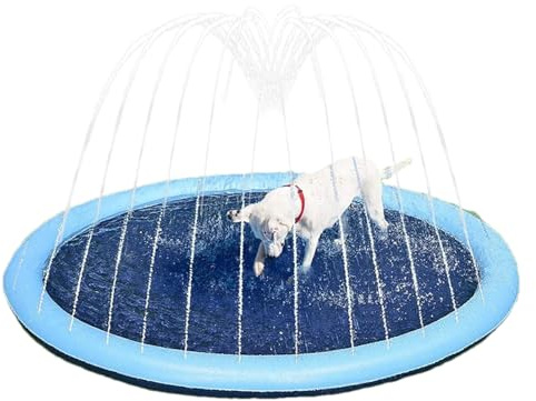 Splash Pad No Slip For Kids - Sprinkler Game Mat | Pool Thickening Sprinklers Outdoor | Kid Water Play Pad | Woman Spraying Beach Pee