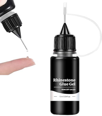 Glue De Diamantes De Imitación: Fijador De Arte De Uñas, Adhesivo De Gemas De Larga Duración | 10 Ml De Pasta De Uñas De Mantenimiento Fuerte, Gel Epoxi Seco Rápido Para Manicura De Bricolaje, Fusor D