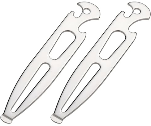 SG Store Llave de Grillete Multifunción de Acero Inoxidable de 2 Piezas Llave de Cubierta de 112 X 21 Mm