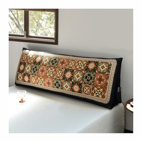 YANGAFJDUA Samt Rückenkissen - Lesekissen für Bett und Sofa, Langes Rücken Kissen Bett mit Praktischem Seitenfach, Stützkissen Couchkissen Groß Rückenstützkissen Wandkissen,B,180x50x20cm/71x20x8in