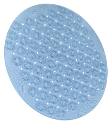VICASKY Fußmassagematte zur Effektiven Fußreinigung Massage aus Pvc Runde Rutschfeste und Entspannung mit Starken Saugnäpfen Fußkissen für Badezimmer