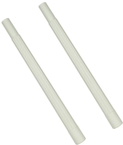 Dkaikai 1.25 in Vacuum Cleaner Extension Tube (2-Pack) - 19-Inch White Plastic Replacement Wand Attachments for Hard-to-Reach Areas, Ceilings & Furniture - Fits for Kirby & Most Standard Vacuums