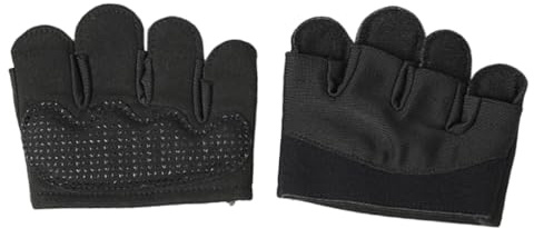 LUDHEP Guanti da allenamento aperti, 1 Paio, Guanti Palestra Antiscivolo Guanti, Per Pull-ups, Guanti da Sollevamento Pesi per Pull-ups, Fitness, Ginnastica Canottaggio Uomo Donna
