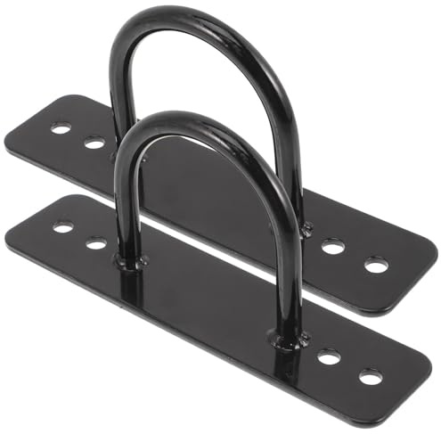 UTHCLO Anclajes de Montaje en Pared para Cuerda de Batalla, Acero Inoxidable, Fácil Instalación, 2 Piezas para Entrenamiento en Casa Aire Libre