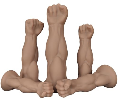 Cafurey Realistischer Silikon Fisting-Dildo mit Saugnapf Handdildo Monster Faustdildo für vaginale und anale Sexspielzeug für weibliches Vergnügen (XL)