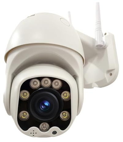 TZQKBRDNWGY Telecamera IP PTZ da 5 MP, zoom ottico 5X, telecamera di sorveglianza WIFI for esterni, funziona con scheda SIM, protezione di sicurezza CCTV(2.7-13.5mm,AU PLUG_1080P 4G ADD 64G SD)