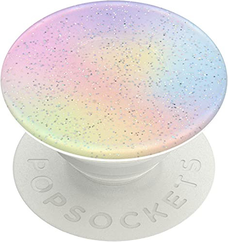 PopSockets Poignée de téléphone avec béquille Extensible, Paillettes PopGrip – Nébuleuse Pastel pailletée