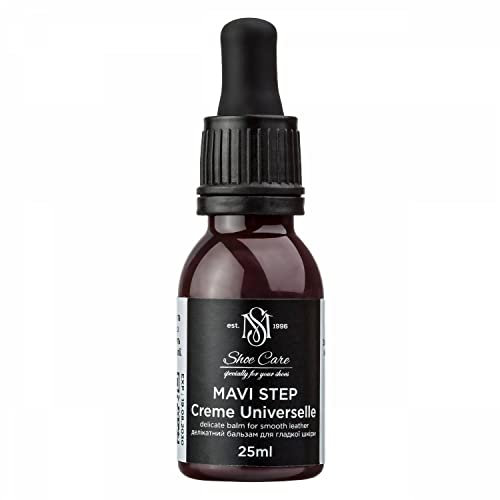 MAVI STEP Creme Universelle Schuh- und Lederbalsam, 346 Tief Rotbraun, 25 ml / 0.85 oz