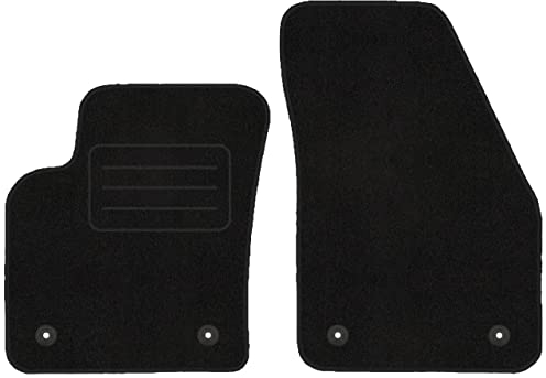 Vorne Velour Fußmatten Satz für Volvo C30 / S40 II / V50 (2004-2012) - 2-teilig - Passgenau