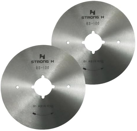 Blooy - 2 cuchillos redondos RS-100 para máquina de corte de tela Eastman/Octa/LEJIANG/DAYANG RS-110 hecha de aleación de acero