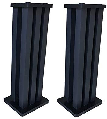 CAMBOS Pieds d'Enceintes Lot de 2 Supports d'enceintes en Bois, Un Ensemble de Deux Bases en Bois, 12 colonnes, équipées de Pieds en cuivre Pur pour améliorer Le Son (Taille : 80 cm)