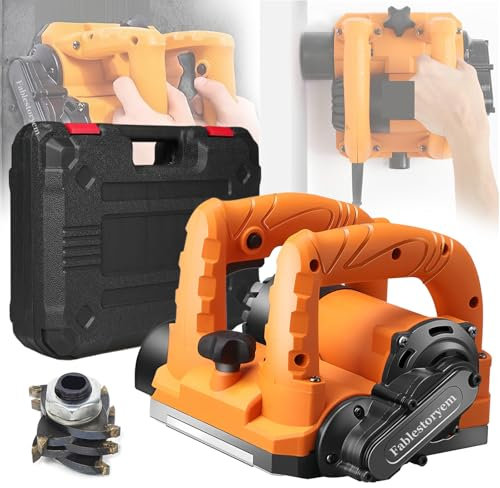 Smerigliatrice per Muri 5800W/ 6800W, Fresa Elettrica per Intonaco da Parete, Smerigliatrice da Parete, Fresa per Ristrutturazione, Larghezza 125mm Altezza Regolabile 1-4 mm,6800W