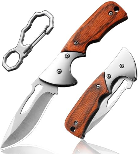 BEFUNC Klappmesser Taschenmesser, Outdoor Messer EDC Zweihand Klappmesser mit Edelstahlklinge, Scharfes Messer für Camping