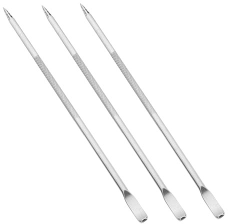 Alipis 1 Set Ago Fiore di caffè Agitatore Estivo Palette per caffè in Metallo Bastoncini Agitatori per Cocktail per Bevande Ago per caffè Latte Art Silver Acciaio Inossidabile 3 Pz