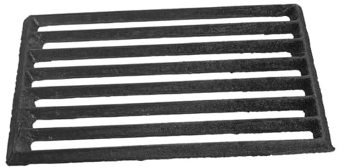 Gatuida High Temperature Resistant Metal Stove Fire Grate for Fireplace Iron Fire Grate Rectangular Cover for Outdoor Fireplace Bbq Grill Supply