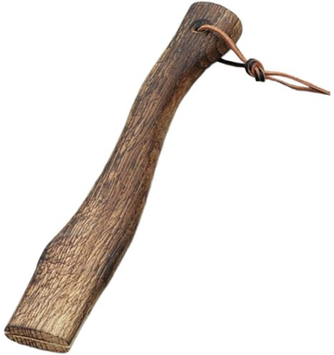 Dinntty De Hacha De Madera Maciza Curvada De Repuesto, De Hacha De Madera con Orificio para Colgar, De Hacha para Tala Aire Libre, Herramientas De Jardinería