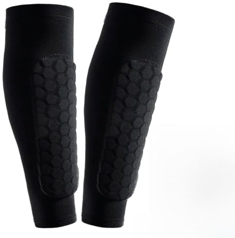 1 Paire de Protege Tibia Foot Enfant, Rembourrés en Nid d'abeille Protector