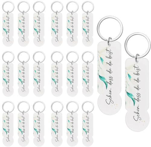 XFSRG 20 Pièces Porte Clé Jeton Caddie en Acrylique de Caddie Porte Clef Amovible pour Démonter les Chariots de Courses